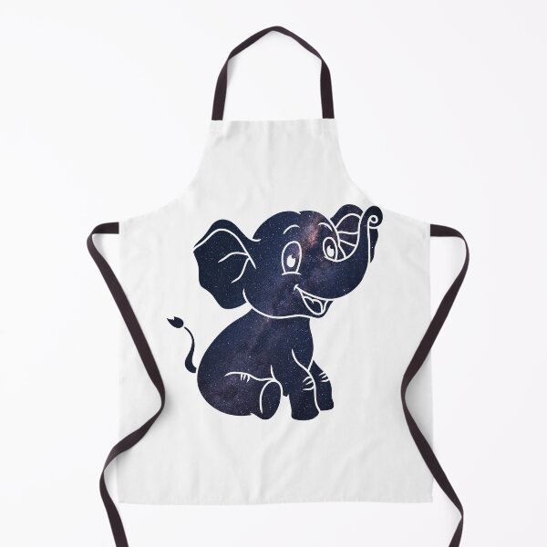 Item preview, Glowing Milky Way On Dark Sky Baby Elephant | Cute Baby Elephant designed and sold by BopleDesigns.