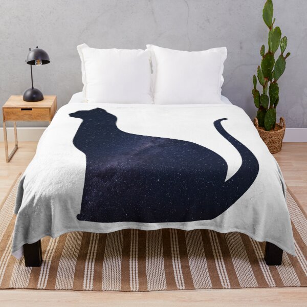 Item preview, Glowing Milky Way On Dark Sky Cat | Colorful Cat designed and sold by BopleDesigns.