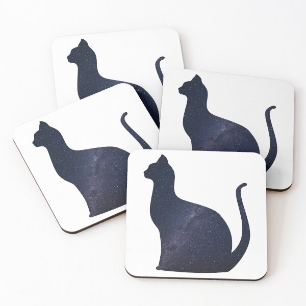 Item preview, Glowing Milky Way On Dark Sky Cat | Colorful Cat designed and sold by BopleDesigns.