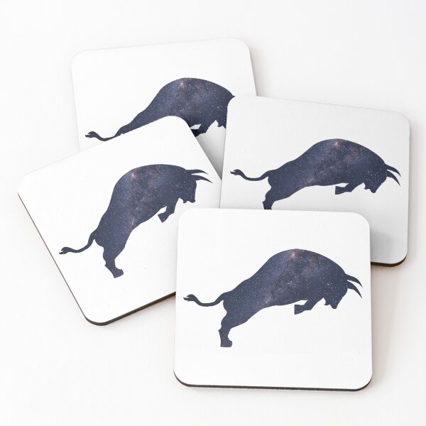 Item preview, Glowing Milky Way On Dark Sky Bull | Colorful Bull designed and sold by BopleDesigns.