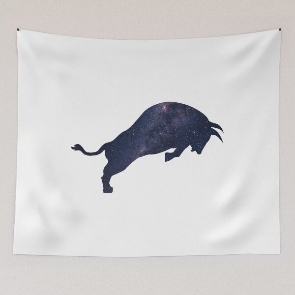 Item preview, Glowing Milky Way On Dark Sky Bull | Colorful Bull designed and sold by BopleDesigns.
