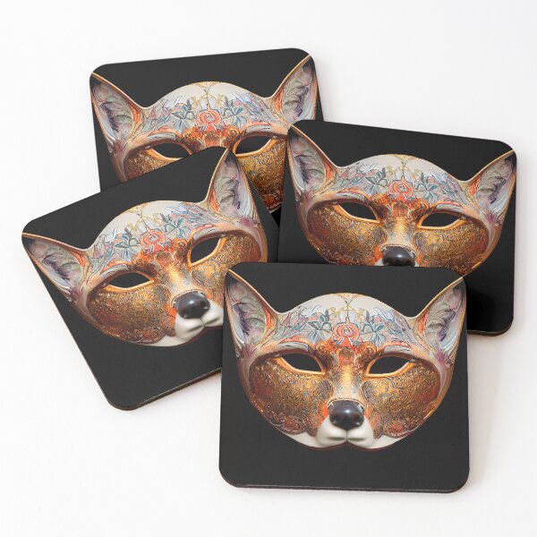 Item preview, Fox carnival mask designed and sold by GorinART.