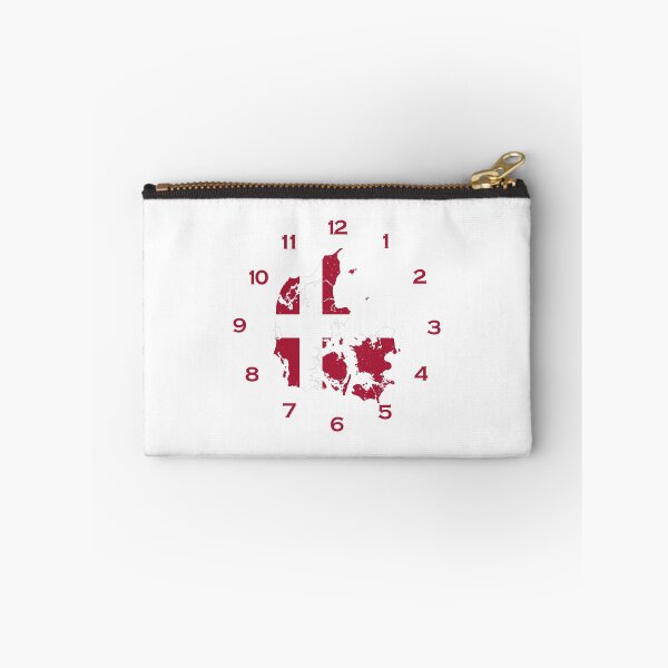 Item preview, Denmark flag map on a clock designed and sold by Tienda-Vane.