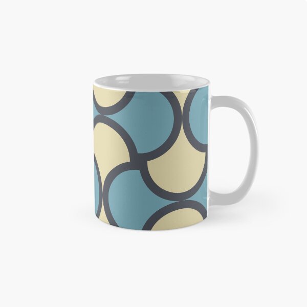 Item preview, Retro Wave Pattern Blue and Cream designed and sold by Blue-Banana.