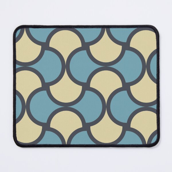 Item preview, Retro Wave Pattern Blue and Cream designed and sold by Blue-Banana.