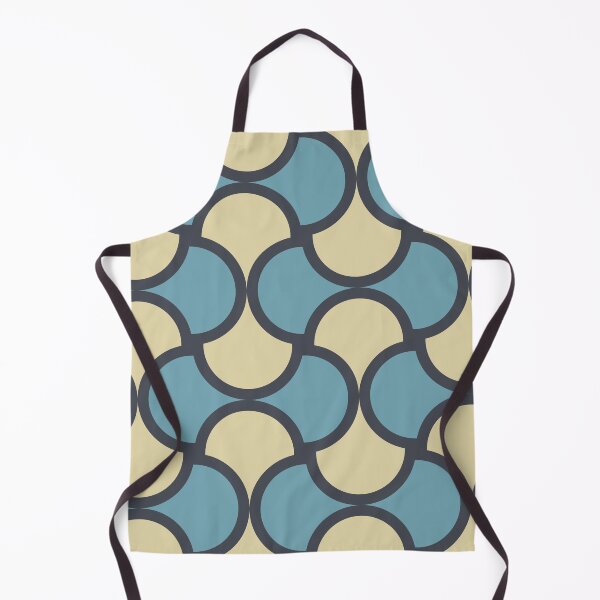 Item preview, Retro Wave Pattern Blue and Cream designed and sold by Blue-Banana.