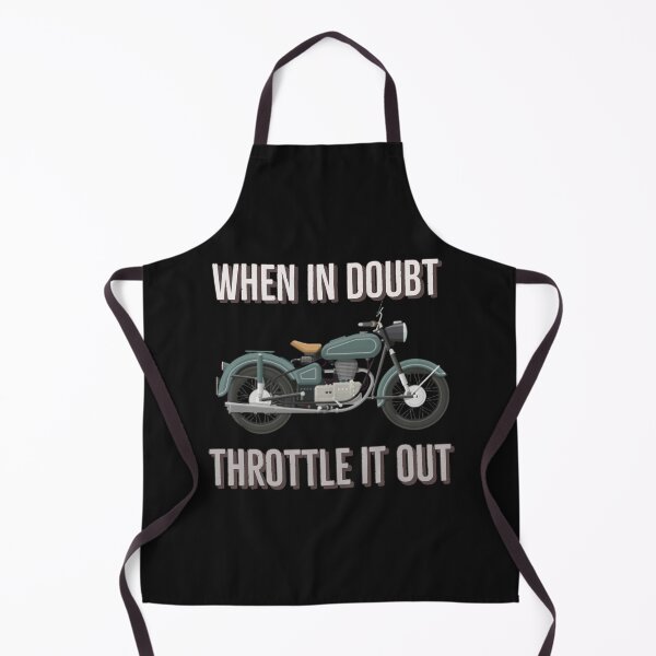 Item preview, When in doubt Throttle it out. Motorbike riding quote. designed and sold by Tarun Bisht.