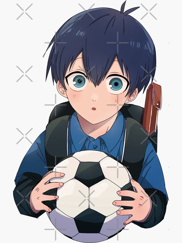 blue lock, soccer, anime boys, sweat, Anime screenshot, soccer ball, Isagi  Yoichi