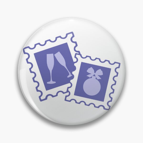 Item preview, Wine Glasses Tree Ornament Post Stamps designed and sold by TasimaDesign.