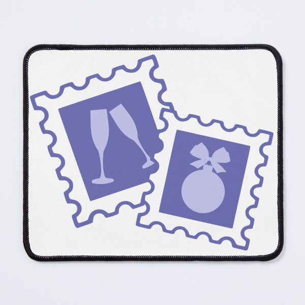 Item preview, Wine Glasses Tree Ornament Post Stamps designed and sold by TasimaDesign.