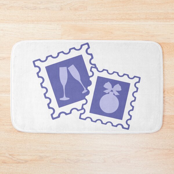 Item preview, Wine Glasses Tree Ornament Post Stamps designed and sold by TasimaDesign.