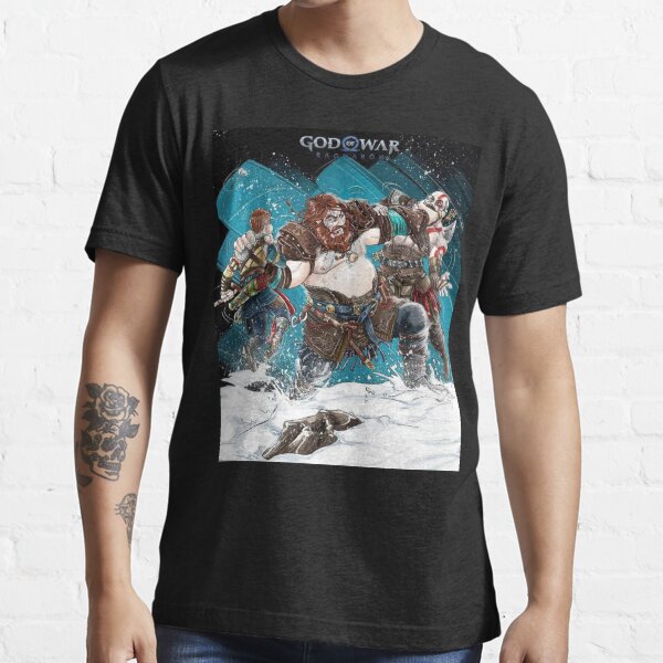 New God of War Ragnarok Art Kratos Tyr Odin thor Atreus Game T-Shirt boys t