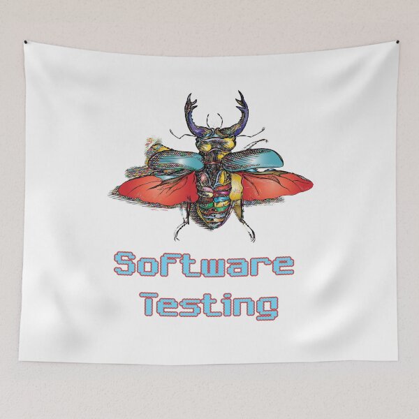 Item preview, 'Software Testing' Colored - Retro Design for T-shirts, mugs, phone cases and other accessories designed and sold by Ridiculam Toga.
