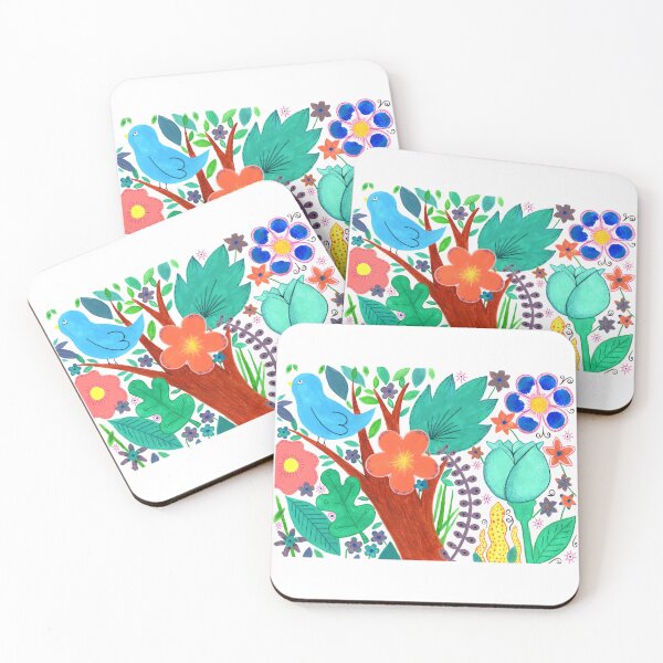 Item preview, Blue Bird in the trees designed and sold by LucyKateDesign.