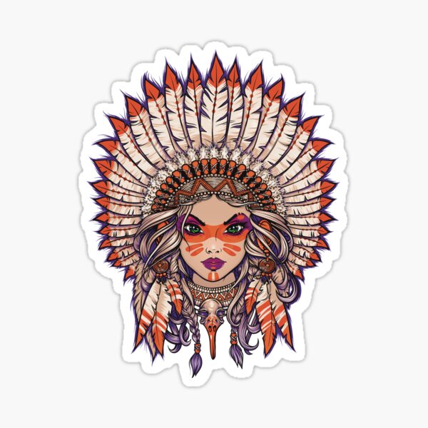 Indian Girl's Traditional Attractive Eyes Sticker