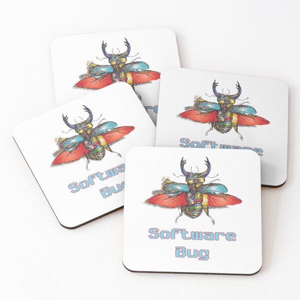 Item preview, 'Software Bug' Colored - Retro Design for T-shirts, mugs, phone cases and other accessories designed and sold by Ridiculam Toga.