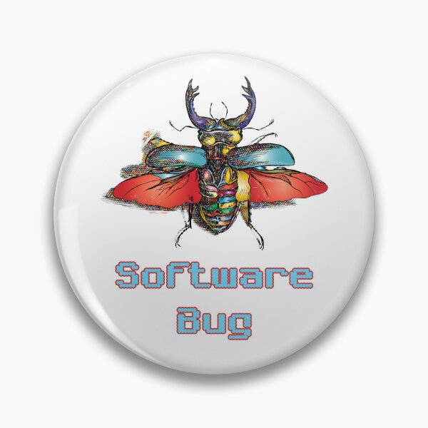 Item preview, 'Software Bug' Colored - Retro Design for T-shirts, mugs, phone cases and other accessories designed and sold by Ridiculam Toga.