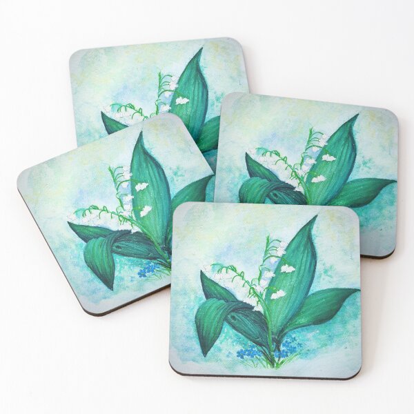 Item preview, Lill of the Valley design, watercolour designed and sold by OilPaintsHatts.