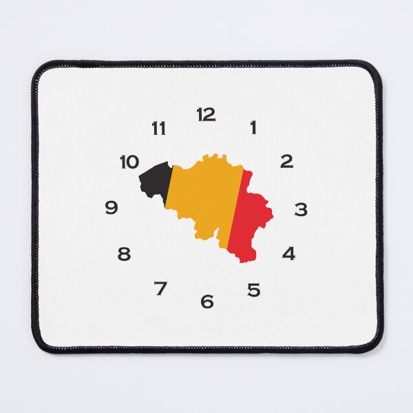 Item preview, Belgium flag map on a clock designed and sold by Tienda-Vane.