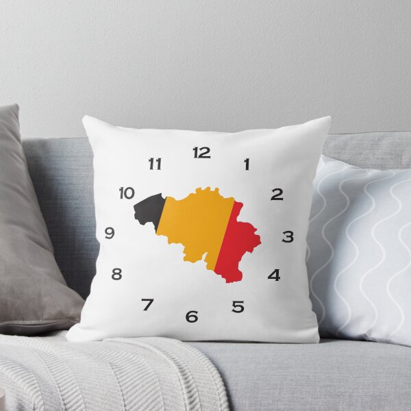 Item preview, Belgium flag map on a clock designed and sold by Tienda-Vane.