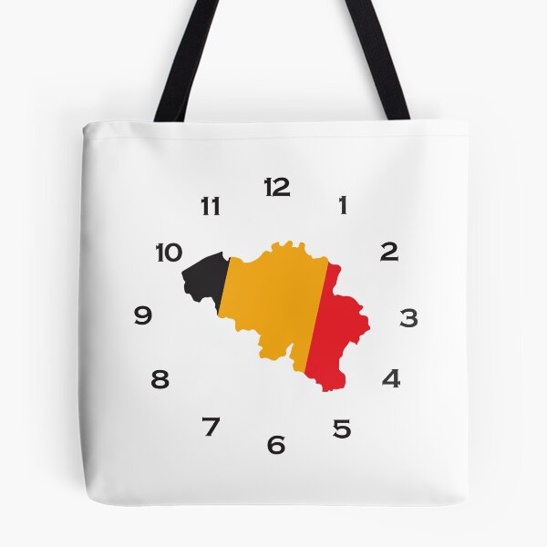 Item preview, Belgium flag map on a clock designed and sold by Tienda-Vane.