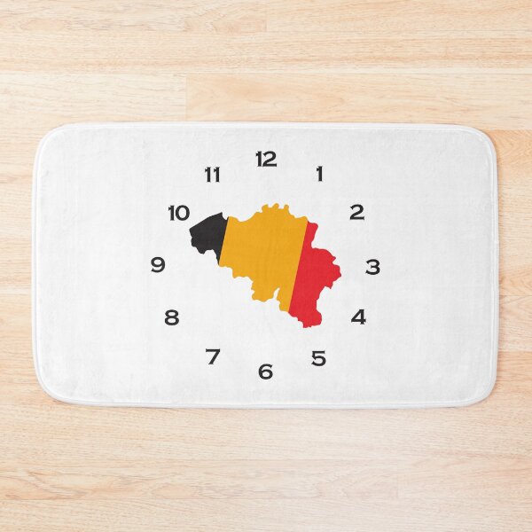 Item preview, Belgium flag map on a clock designed and sold by Tienda-Vane.