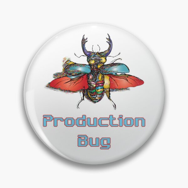 Item preview, 'Production Bug' Colored - Retro Design for T-shirts, mugs, phone cases and other accessories designed and sold by Ridiculam Toga.