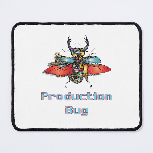 Item preview, 'Production Bug' Colored - Retro Design for T-shirts, mugs, phone cases and other accessories designed and sold by Ridiculam Toga.