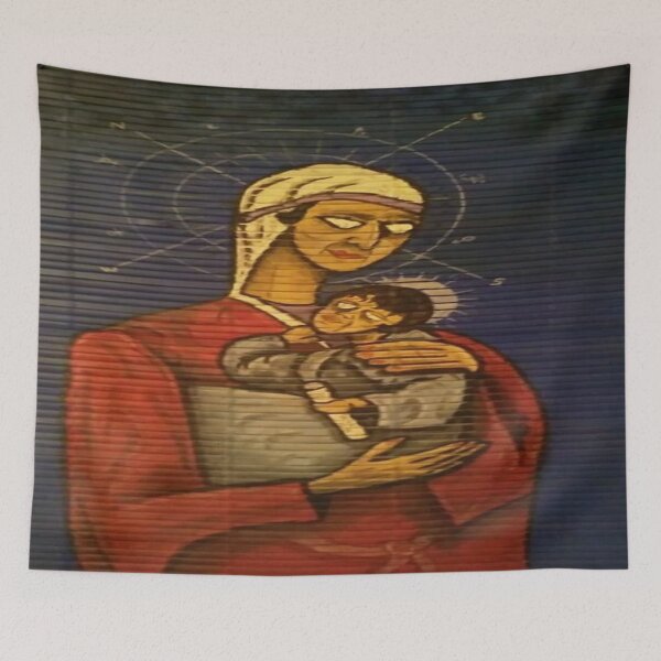 Item preview, Mother Clutching Her Child While She Is Bewildered by Those Who Would Slaughter in the Name of It designed and sold by William David Pollard.
