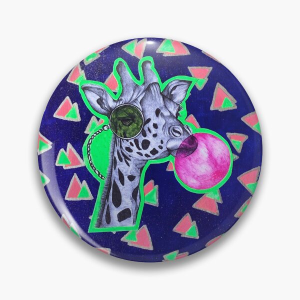 Item preview, Giraffe Monocle glass Painting designed and sold by Julyartstudio.