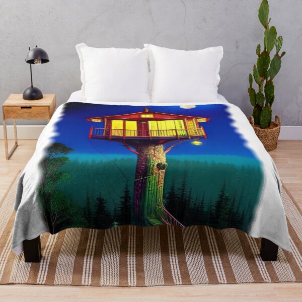 Item preview, Tree House At Night The Moon Shines designed and sold by entrys.