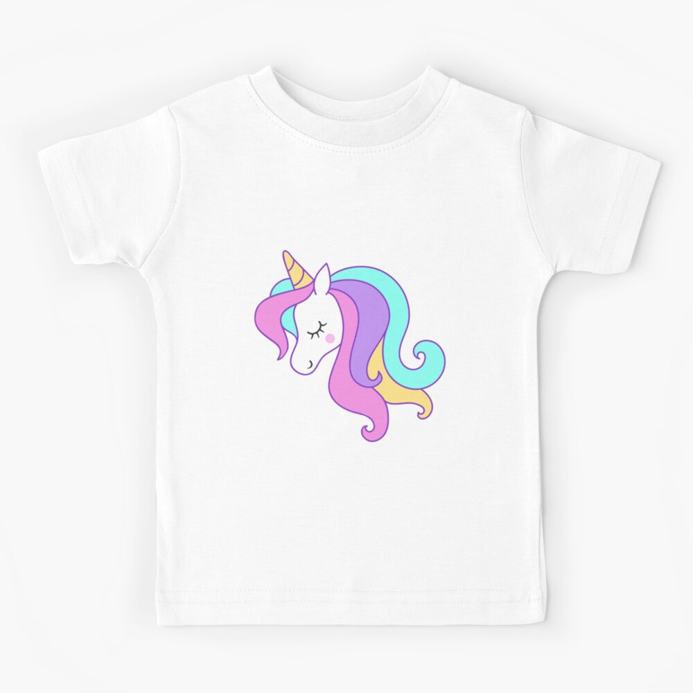 Unicornunicorn Clipart Unicorn Head Unicorn Face Kids T Shirt By