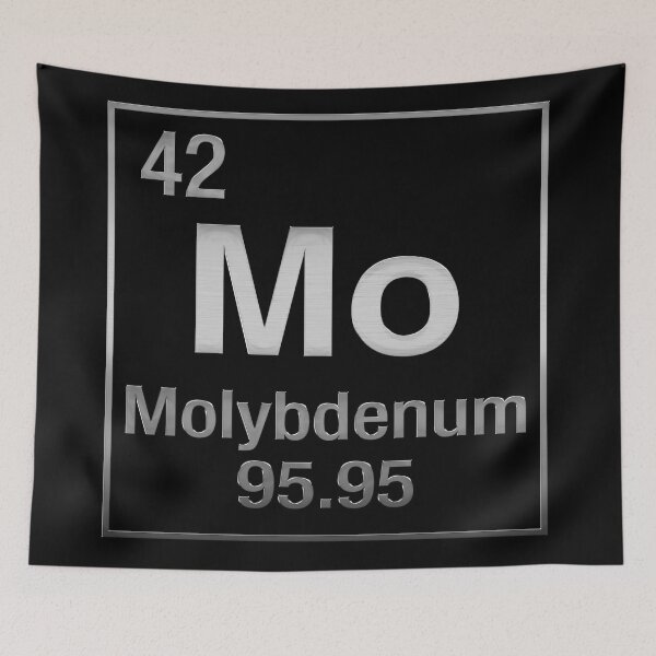 Item preview, Periodic Table of Elements - Molybdenum (Mo) over Black Canvas  designed and sold by Serge Averbukh Art Studio.