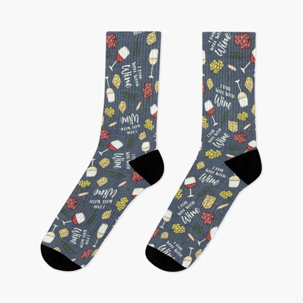 Item preview, I Pair Well With Wine designed and sold by KrisInStitches.