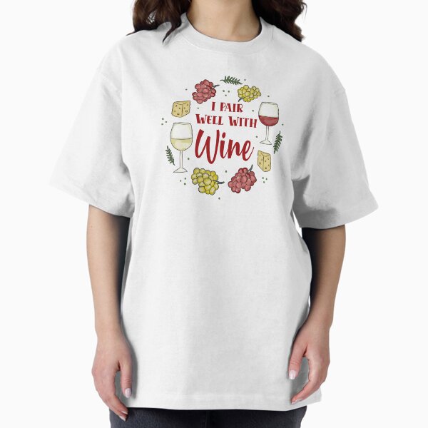 Item preview, I Pair Well With Wine designed and sold by KrisInStitches.