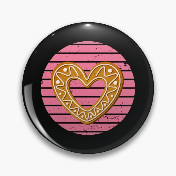 Item preview, Gingerbread Cookie Heart Shape on Pink Retro Background designed and sold by Kubala.