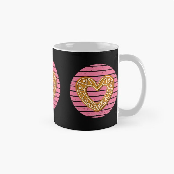 Item preview, Gingerbread Cookie Heart Shape on Pink Retro Background designed and sold by Kubala.