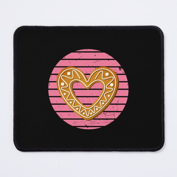 Item preview, Gingerbread Cookie Heart Shape on Pink Retro Background designed and sold by Kubala.