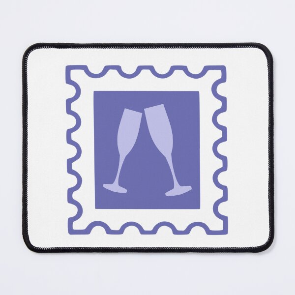 Item preview, Wine Glasses Post Stamp designed and sold by TasimaDesign.