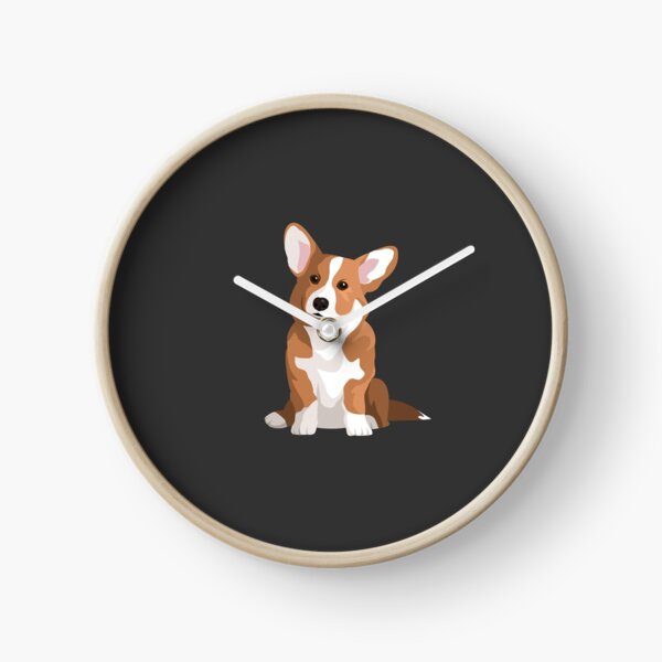 Lone Corgi Clock