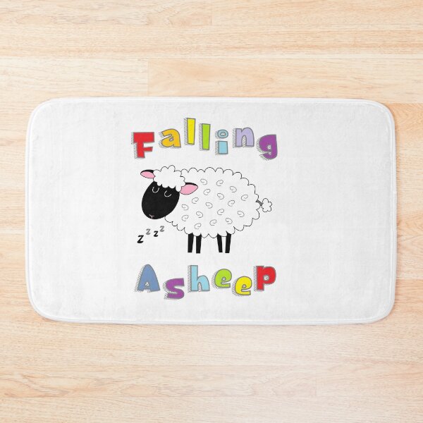 Item preview, Falling Asheep - Multicoloured Lettering designed and sold by Kim Arnott.