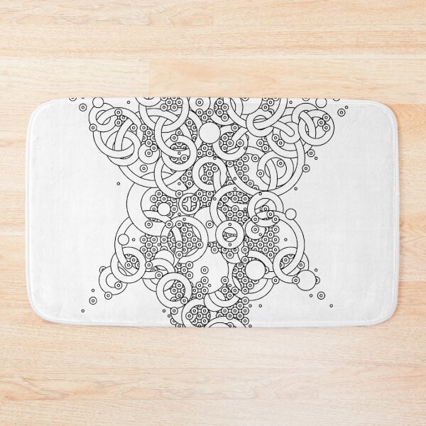 Item preview, Abstract geometric black and white vector pattern, tattoo design designed and sold by Familyshmot.