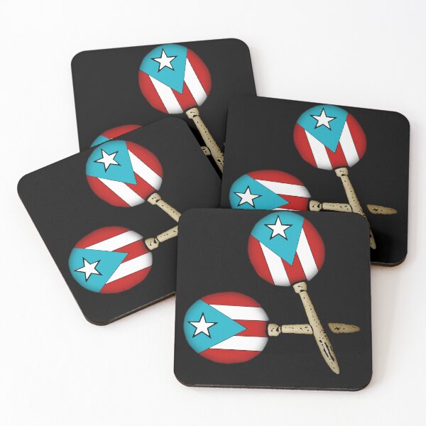 Item preview, Puerto Rican Flag Traditional Instrument Maracas designed and sold by SoLunAgua ..