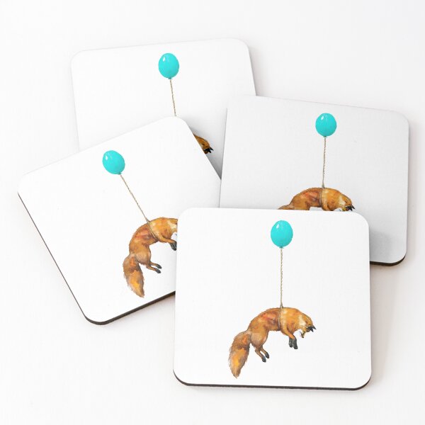Item preview, Watercolor Balloon Fox designed and sold by virillanissa.