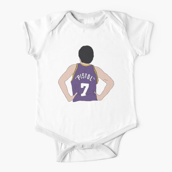 "Pistol" Pete Maravich Short Sleeve Baby One-Piece