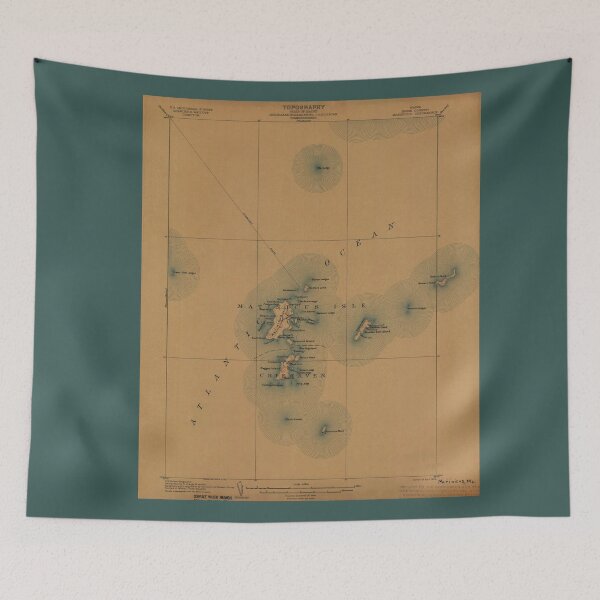 Item preview, Matinicus Maine Vintage Map designed and sold by BeaSchoney.
