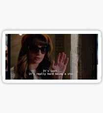 Glee Rachel Berry It's Hard Being A Star Sticker
