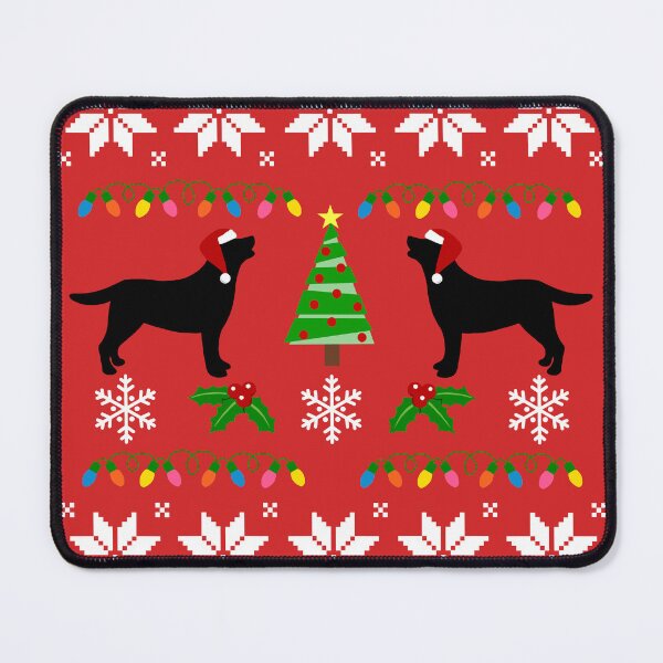 Item preview, Black Labrador Happy Christmas Sweater Pattern  designed and sold by HappyLabradors.