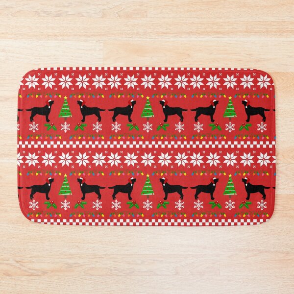 Item preview, Black Labrador Happy Christmas Sweater Pattern  designed and sold by HappyLabradors.