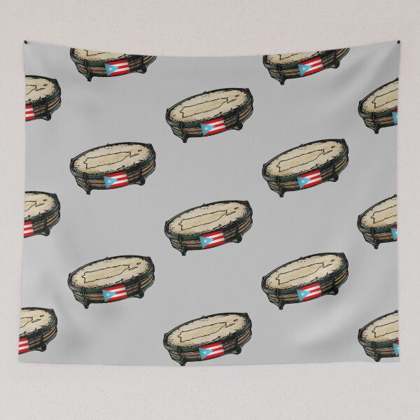 Item preview, Puerto Rican Flag Traditional Instrument Pandera designed and sold by SoLunAgua ..